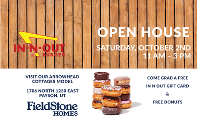 OPEN HOUSE  OCT 2ND – FREE Gift Cards & Donuts
