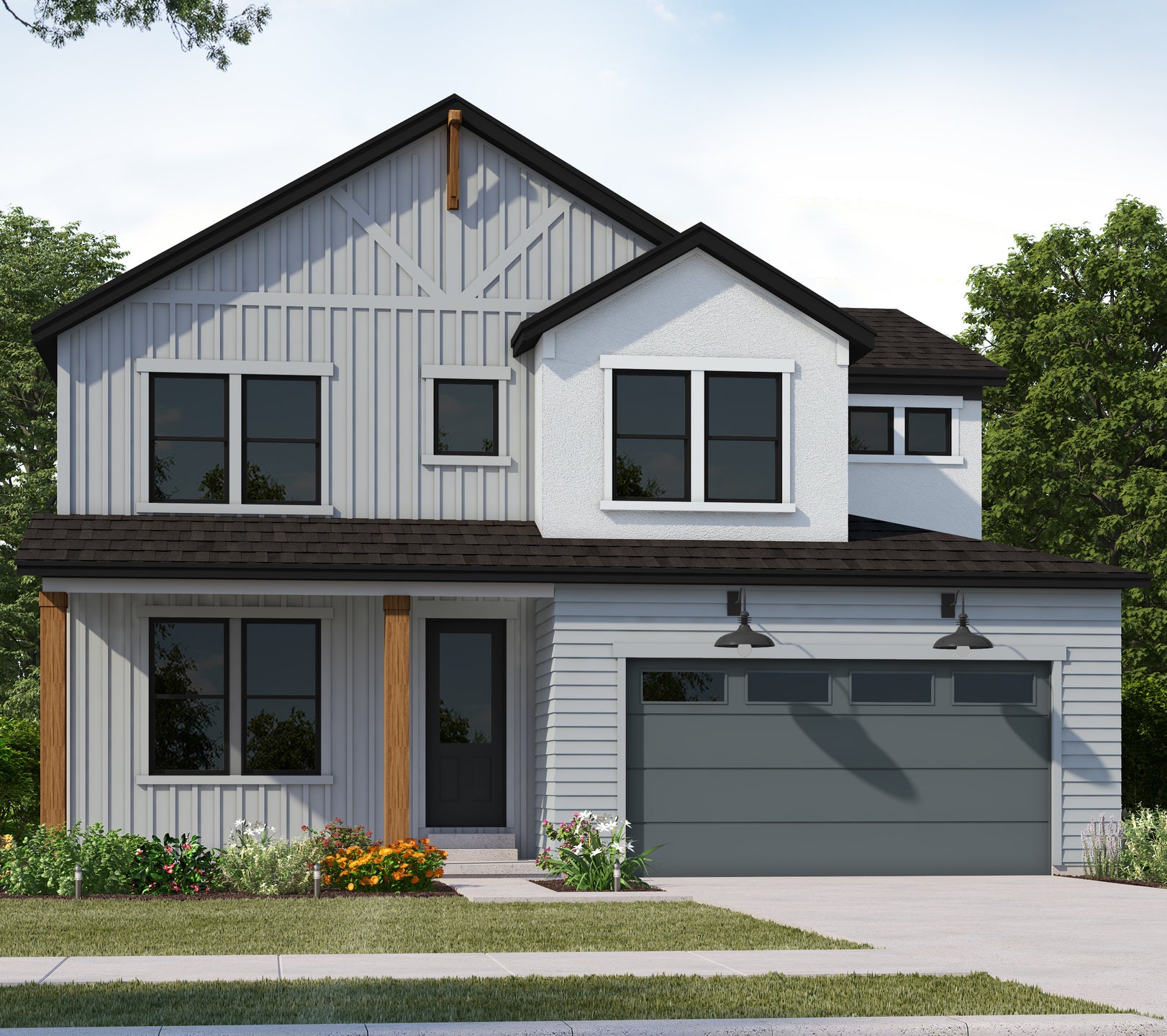 Rockpoint Modern Farmhouse new home in Lehi, UT