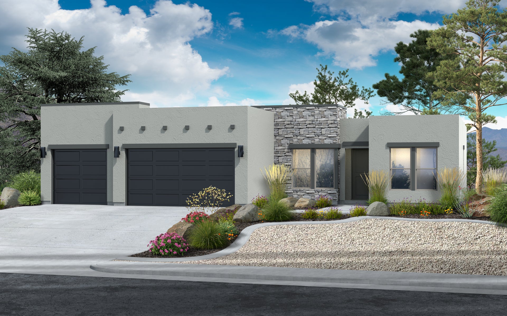 The Mirage Desert Contemporary new home floorplan in Utah