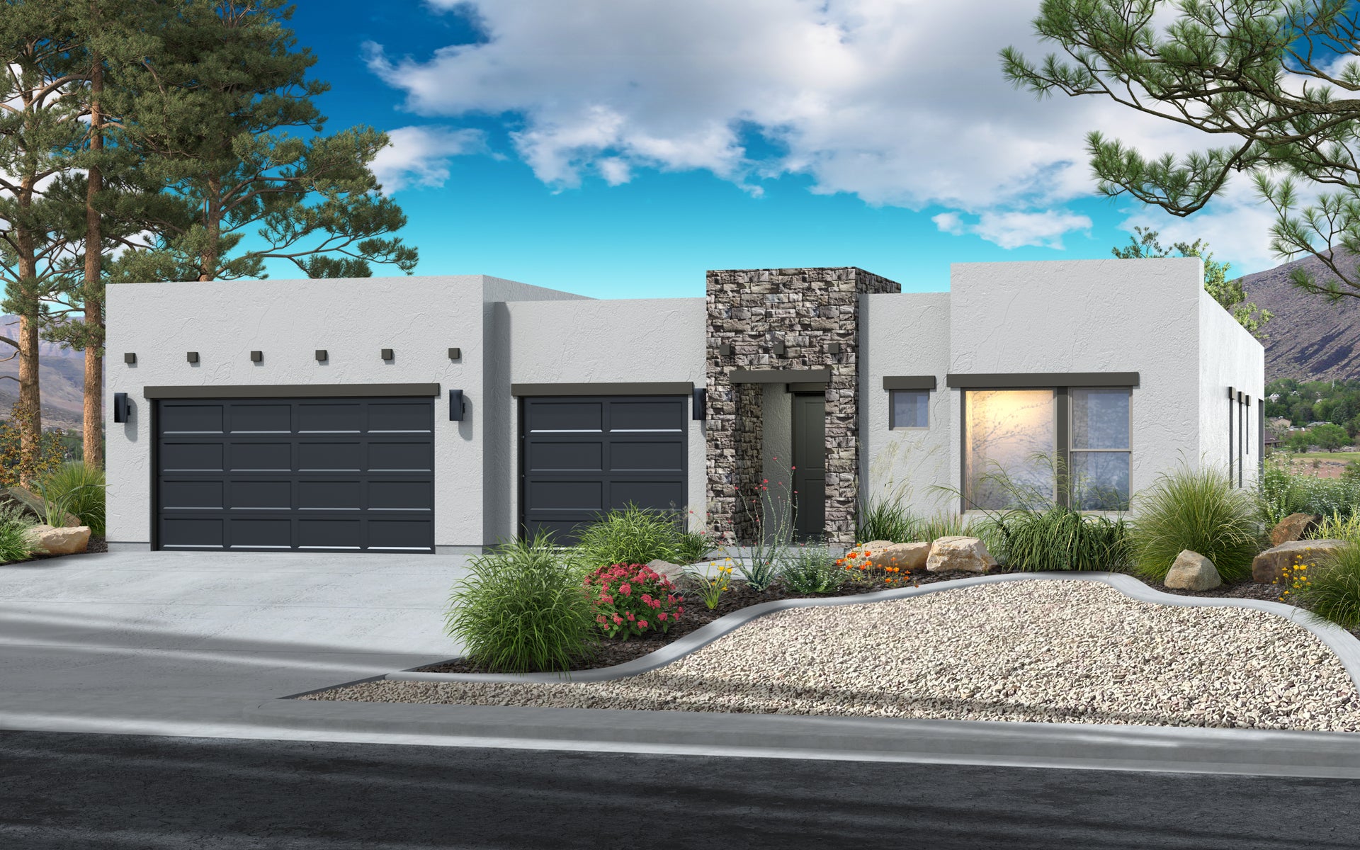 The Zenith Desert Contemporary new home floorplan in Utah